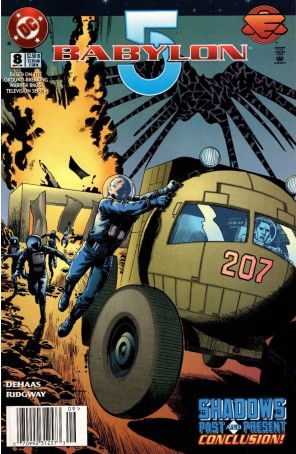 Babylon 5 8 (Newsstand) published by DC with cover art by John Ridgway