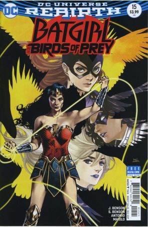 Batgirl And the Birds of Prey 15A published by DC with cover art by Karmome Shirahama