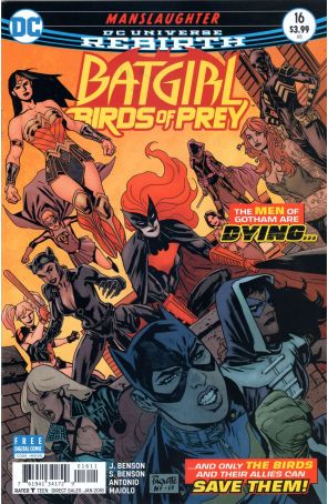 Batgirl And the Birds of Prey 16 published by DC with cover art by Yanick Paquette