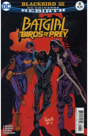Batgirl And the Birds of Prey 8 published by DC with cover art by Yanick Paquette