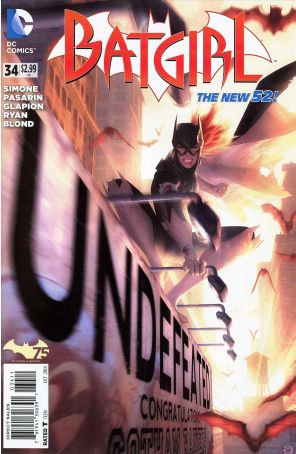 Batgirl (4th Series) 34 published by DC with cover art by Alex Garner