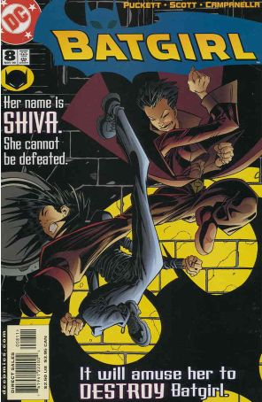 Batgirl 8 published by DC with cover art by Damion Scott