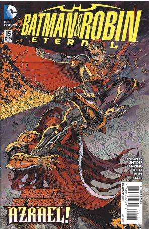 Batman And Robin Eternal 15 published by DC with cover art by David Finch