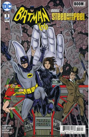 Batman '66 Meets Steed and Mrs. Peel 3 published by DC with cover art by Michael Allred