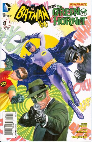 Batman '66 Meets the Green Hornet 1 published by DC with cover art by Alex Ross