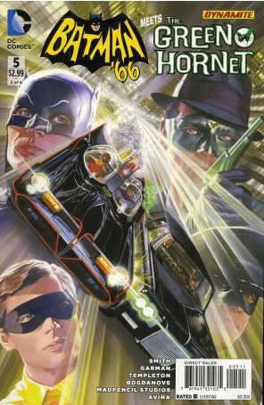 Batman '66 Meets the Green Hornet 5 published by DC with cover art by Alex Ross
