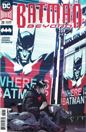 Batman Beyond (6th Series) 39 published by DC with cover art by Dustin Nguyen