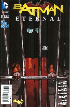 Batman Eternal 13 published by DC with cover art by Dustin Nguyen