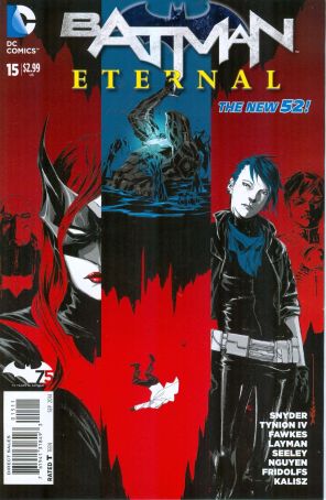 Batman Eternal 15 published by DC with cover art by Dustin Nguyen