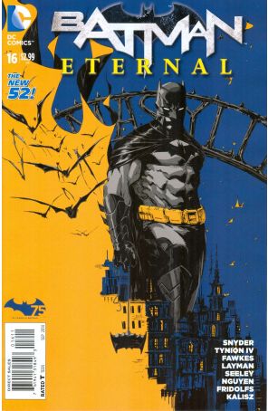 Batman Eternal 16 published by DC with cover art by Dustin Nguyen