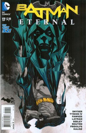 Batman Eternal 17 published by DC with cover art by Dustin Nguyen
