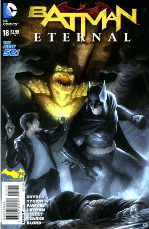 Batman Eternal 18 published by DC with cover art by Alex Garner