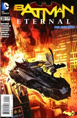 Batman Eternal 35 published by DC with cover art by Tommy Lee Edwards
