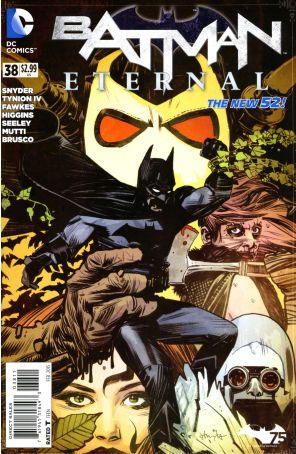 Batman Eternal 38 published by DC with cover art by Tommy Lee Edwards