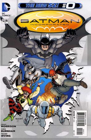 Batman Incorporated (2nd Series) 0 published by DC with cover art by Chris Burnham