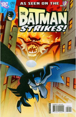 The Batman Strikes 50 published by DC with cover art by Christopher Jones