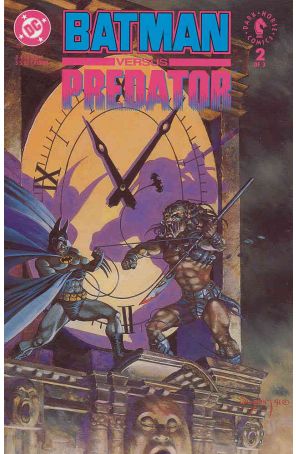Batman Versus Predator 2PR published by DC with cover art by Arthur Suydam