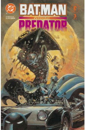 Batman Versus Predator 3PR published by DC with cover art by Arthur Suydam