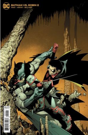 Batman Vs. Robin 2A published by DC with cover art by Mahmud Asrar