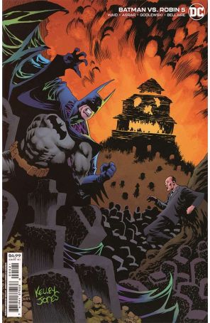Batman Vs. Robin 5A published by DC with cover art by Kelley Jones