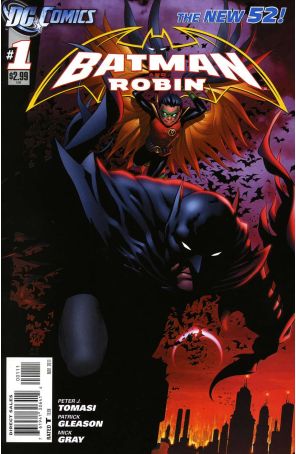 Batman and Robin (2nd Series) 1 published by DC with cover art by Patrick Gleason