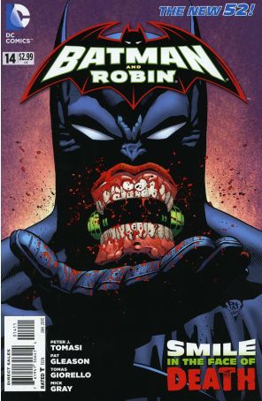 Batman and Robin (2nd Series) 14 published by DC with cover art by Mick Gray