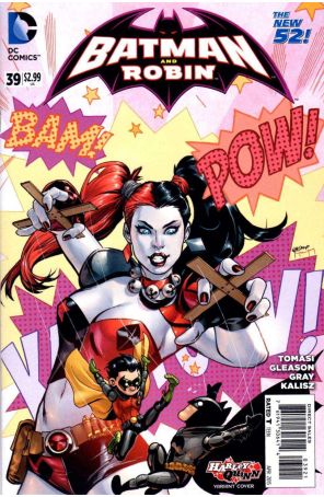 Batman and Robin (2nd Series) 39A published by DC with cover art by Emanuela Lupacchino