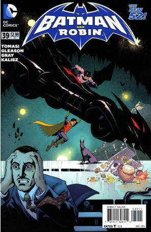 Batman and Robin (2nd Series) 39 published by DC with cover art by Mick Gray