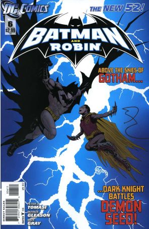 Batman and Robin (2nd Series) 6 published by DC with cover art by Patrick Gleason