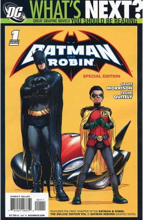 Batman and Robin 1 (5th) published by DC with cover art by Frank Quitely
