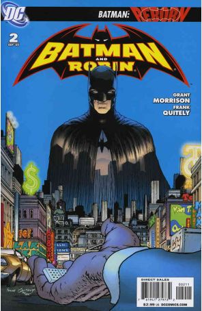 Batman and Robin 2 published by DC with cover art by Frank Quitely