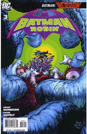 Batman and Robin 3 published by DC with cover art by Frank Quitely