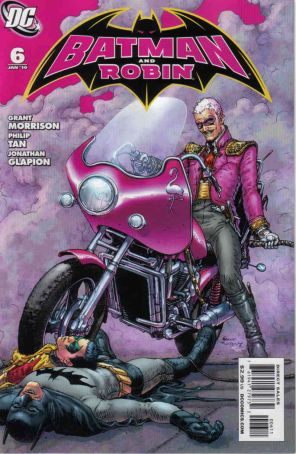 Batman and Robin 6 published by DC with cover art by Frank Quitely