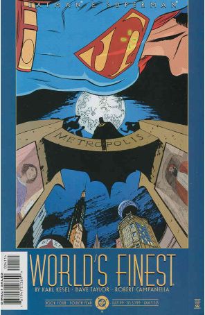 Batman and Superman: World's Finest 4 published by DC with cover art by David Taylor