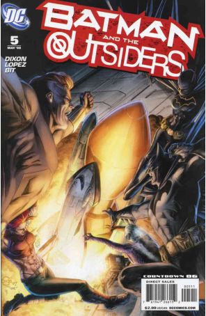 Batman and the Outsiders (2nd Series) 5 published by DC with cover art by Dougie Braithwaite