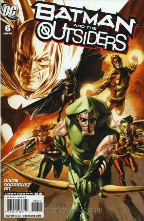 Batman and the Outsiders (2nd Series) 6 published by DC with cover art by Dougie Braithwaite