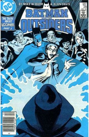 Batman and the Outsiders (Canadian Edition) 28 published by DC with cover art by Alan Davis