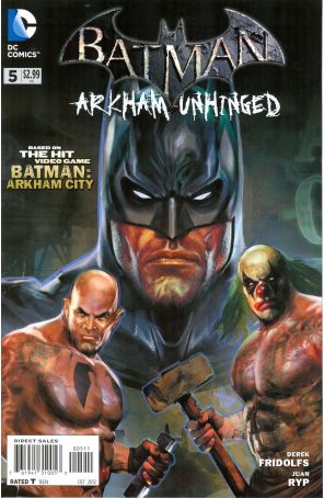 Batman: Arkham Unhinged 5 published by DC with cover art by Dave Wilkins