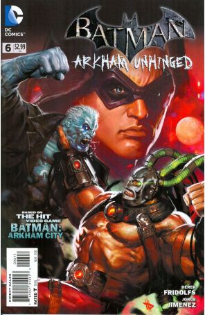Batman: Arkham Unhinged 6 published by DC with cover art by Dave Wilkins