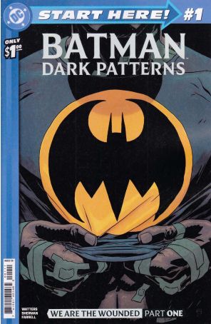 Batman: Dark Patterns 1 (3rd) published by DC with cover art by Hayden Sherman