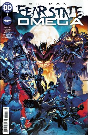 Batman: Fear State: Omega 1 published by DC with cover art by Jamal Campbell