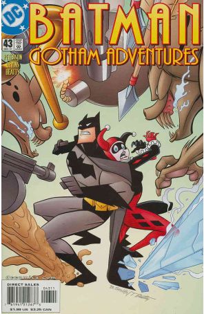 Batman: Gotham Adventures 43 published by DC with cover art by Bob Smith