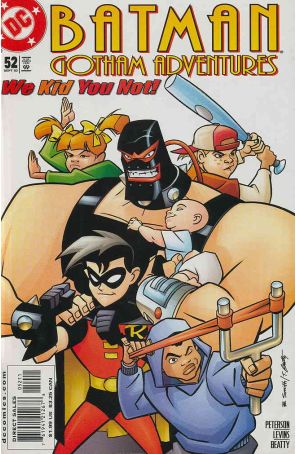 Batman: Gotham Adventures 52 published by DC with cover art by Bob Smith