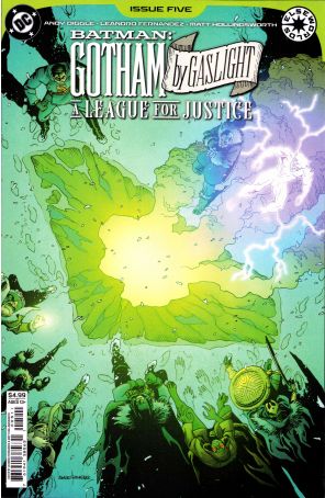 Batman: Gotham by Gaslight-A League For Justice 5A published by DC with cover art by Leandro Fernández