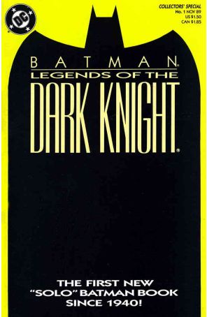 Batman: Legends of the Dark Knight 1A published by DC with cover art by George Pratt