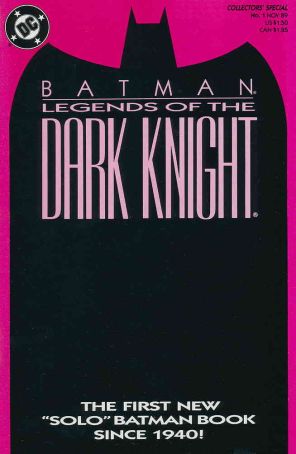 Batman: Legends of the Dark Knight 1B published by DC with cover art by George Pratt