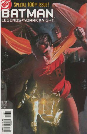 Batman: Legends of the Dark Knight 100 published by DC with cover art by Alex Ross