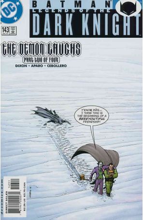 Batman: Legends of the Dark Knight 143 published by DC with cover art by John Cebollero