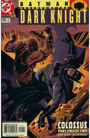 Batman: Legends of the Dark Knight 155 published by DC with cover art by Bill Reinhold