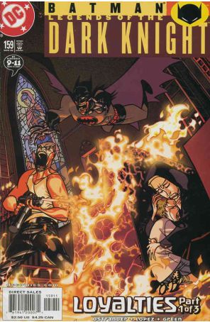 Batman: Legends of the Dark Knight 159 published by DC with cover art by Jason Pearson